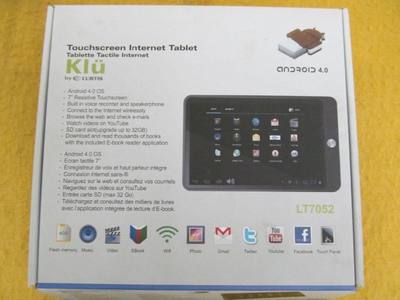 lot 14 image: Touchscreen Internet Tablet - Klu b...