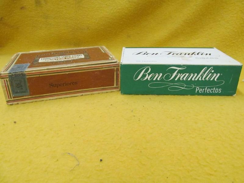 lot 148 image: 2 Cigar Boxes - Ben Franklin and Th...