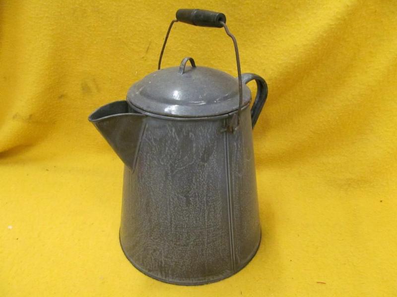 lot 166 image: Enamel Ware Coffee Pot...