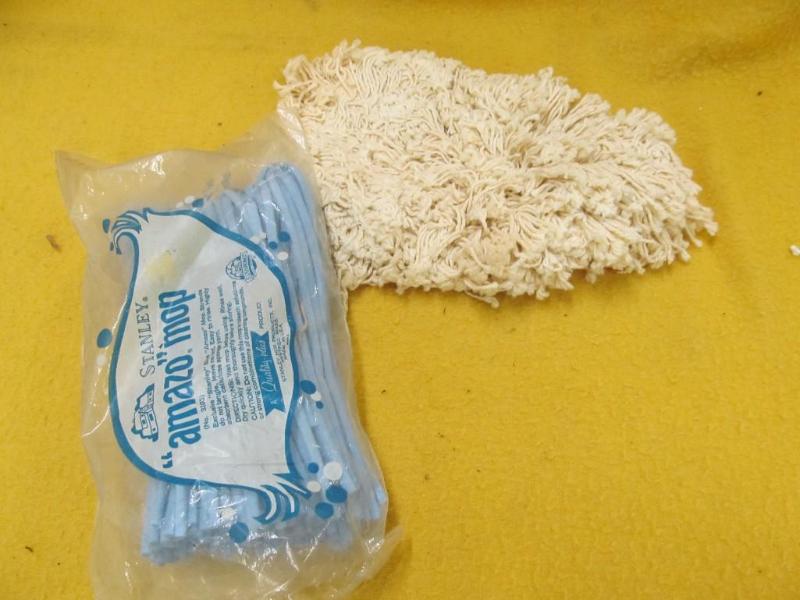 lot 169 image: 2 Mops - Blue Stanley Amazo Mop and...