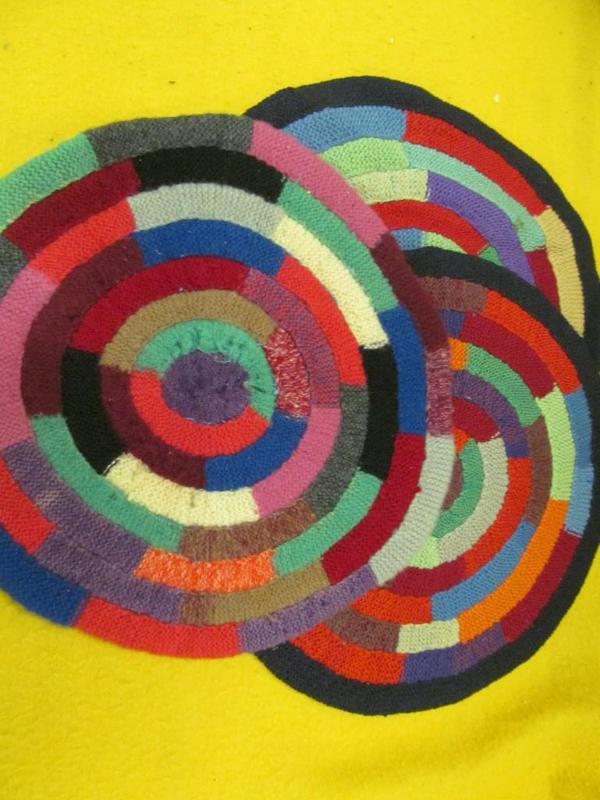 lot 175 image: 3 Round Chair Pads...