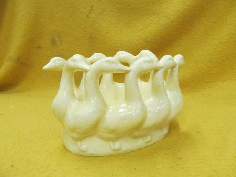 lot 190 image: Unique Goose Planter or Dish...