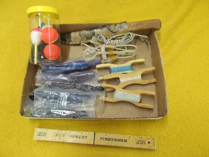 lot 197 image: Fishing Supplies - Bobbers, Line, K...