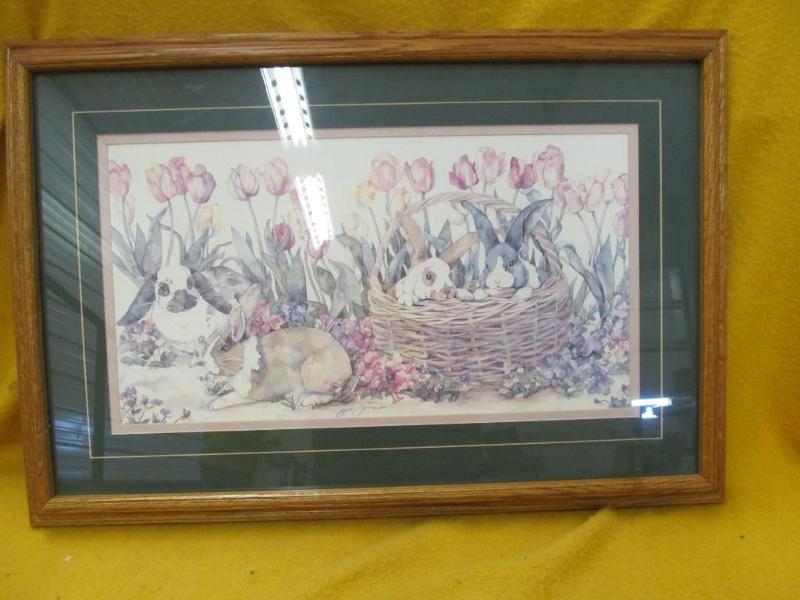 lot 206 image: Picture of Easter Bunnies 60" ...