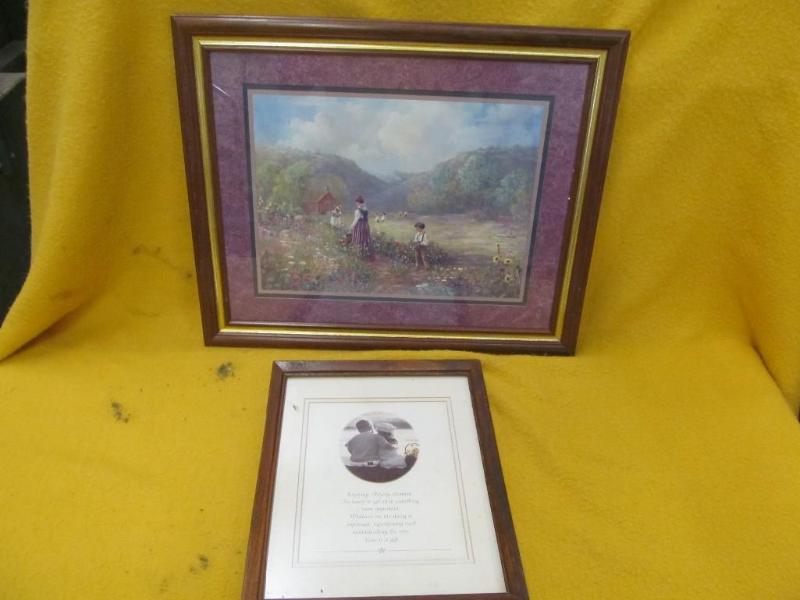 lot 49 image: Pictures framed and matted 23"...