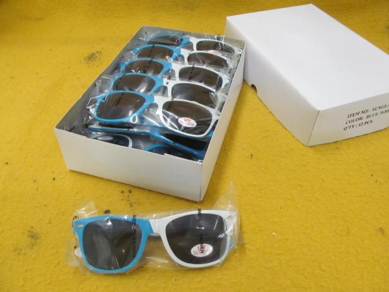 lot 60 image: 12 pairs of BlueWhite Sunglasses...