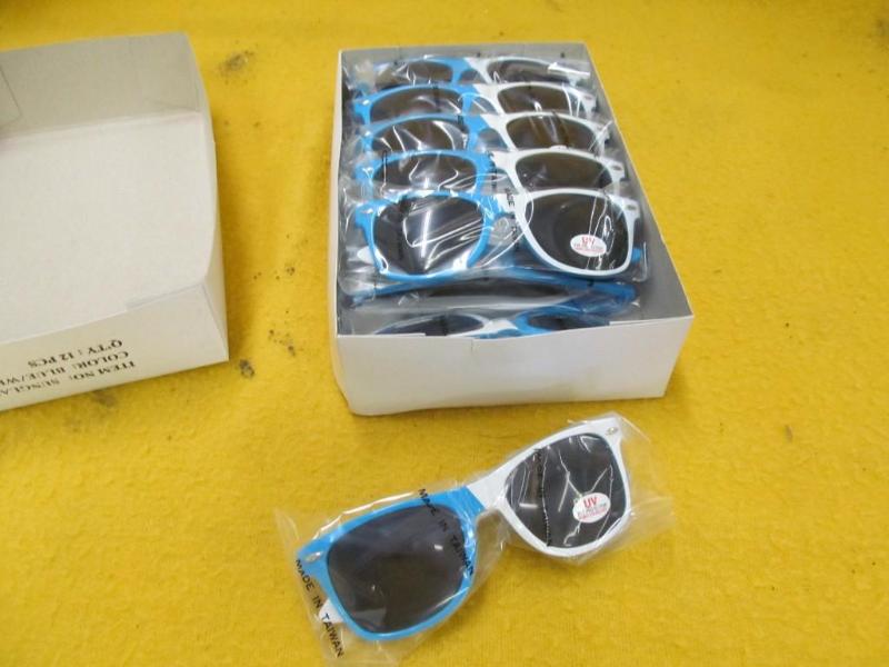 lot 62 image: 12 pairs of BlueWhite Sunglasses...