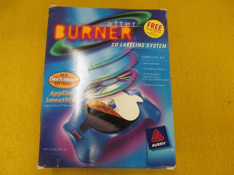 lot 77 image: After Burner CD labeling system...