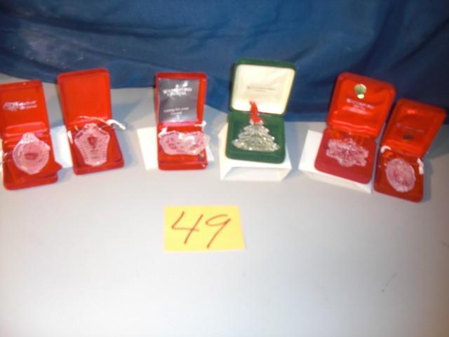 WATERFORD CRYSTAL ORNAMENTS   1983,...