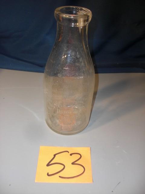 VINTAGE Milk Bottle.. &quotBAKERS...
