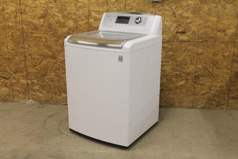 lot 10 image: NEW LG 4.7 CU. FT. ULTRA LARGE CAPACITY HIGH EFFICIENCY TOP LOAD WASHER WITH WAVEFORCE
