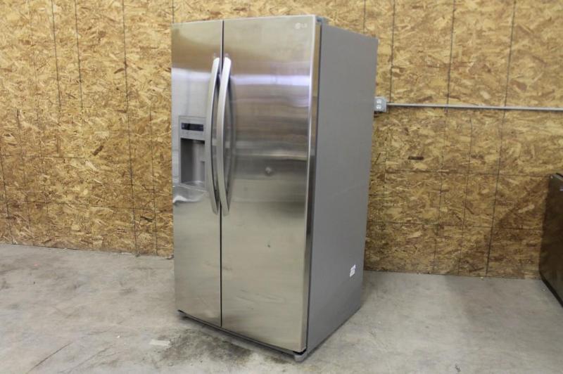 lot 4 image: New LG Ultra-Large Capacity Side-by-side Refrigerator with Ice & Water Dispenser