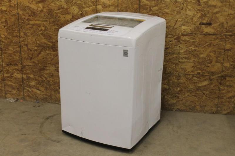 lot 8 image: NEW LG 4.3 CU. FT. LARGE CAPACITY TOP LOAD WASHER WITH SLEEK EASY FRONT CONTROL PANEL