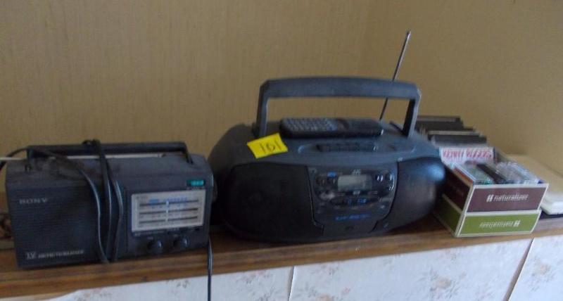 JVC Remote Control Boom Box Cassett...