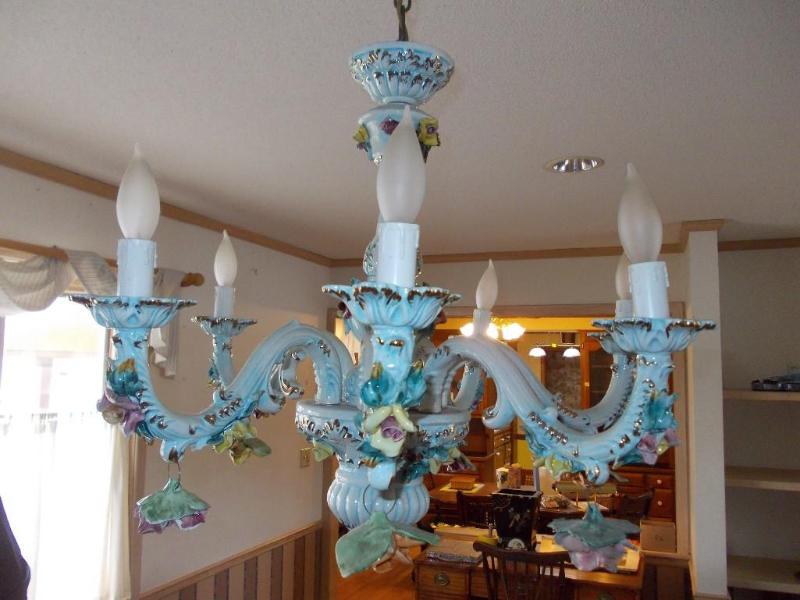 Fancy Porcelain Chandelier (Origina...