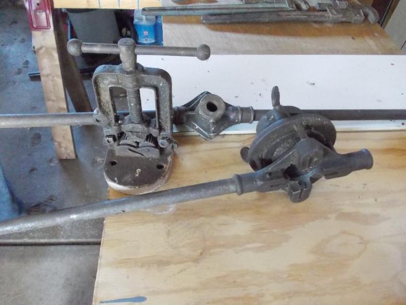 2-Vintage Pipe HandleThreaderDie ...
