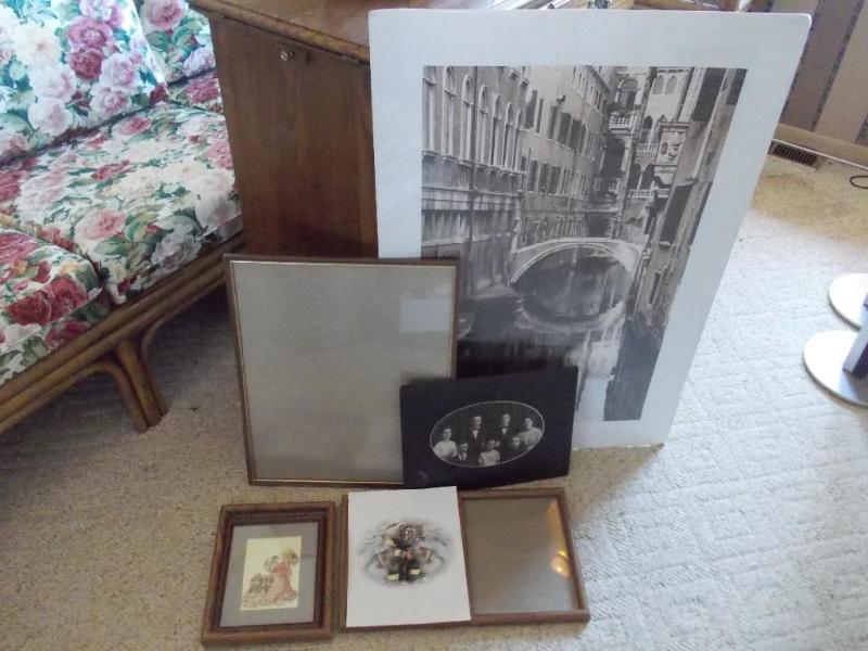 Lot Of Assorted Frames &amp Unfram...