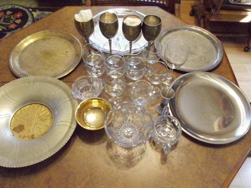Lot Of Silverplate, Stainless Steel...