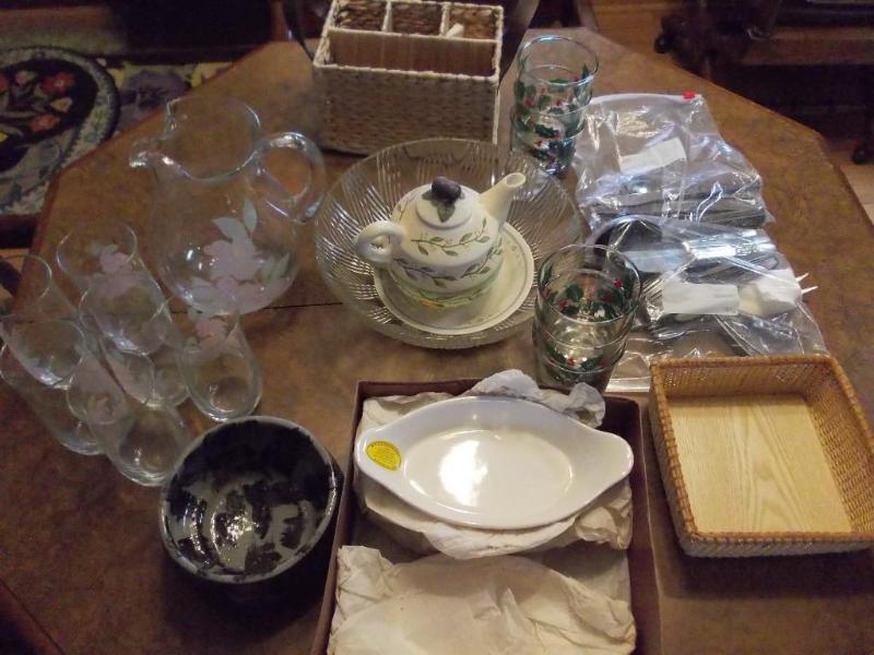 Variety Of Flatware, Serving Caddy...