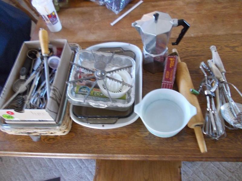 Large Lot Of Kitchen Utensils, Bake...