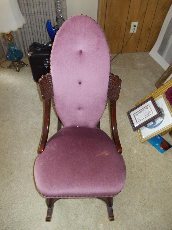 Vintage Armless Rocking Chair With ...