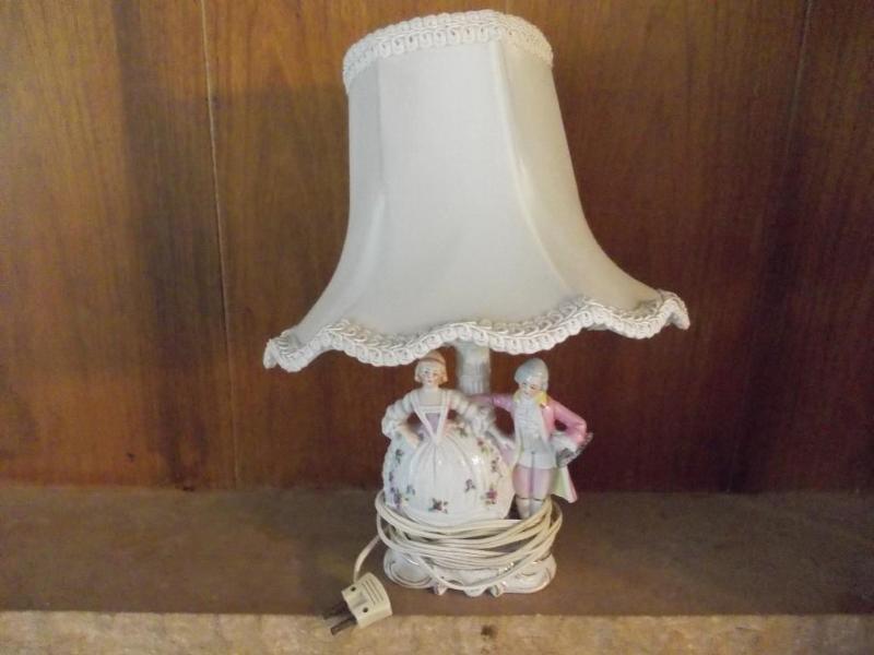 Victorian 14&quot Porcelain Lamp...