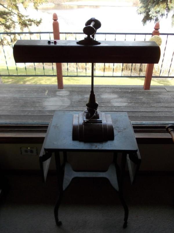 Vintage Metal Typing Stand With &qu...