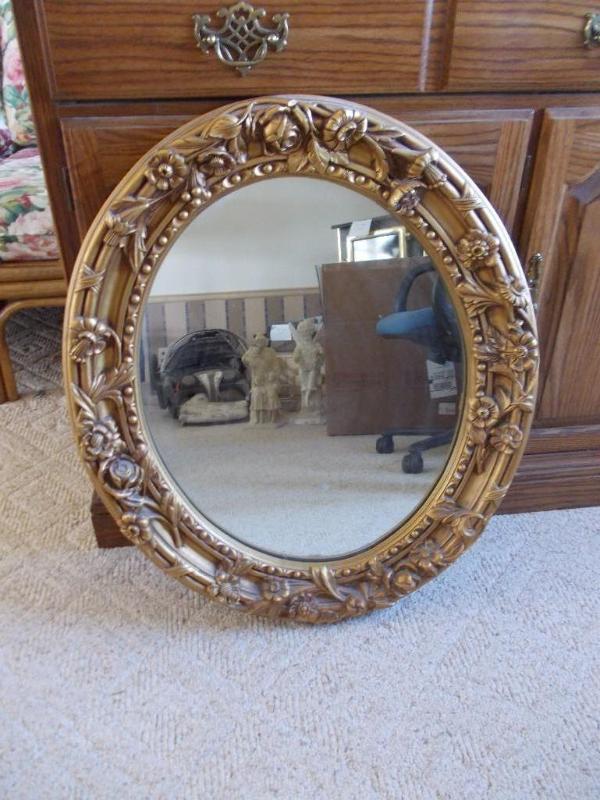 Ornate Oval Mirror...