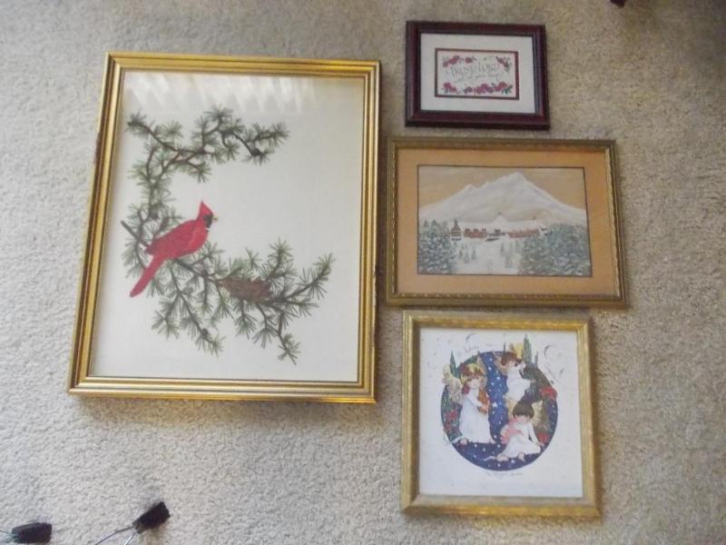 4-Assorted Framed Pictures...