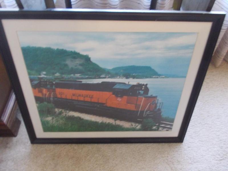 Framed Milwaukee Railroad Picture 2...