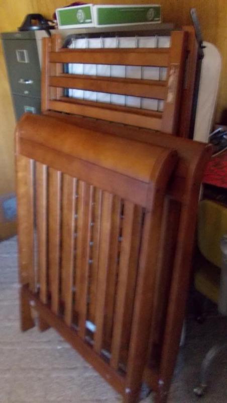 Recent Model Wood Crib Disassembled...