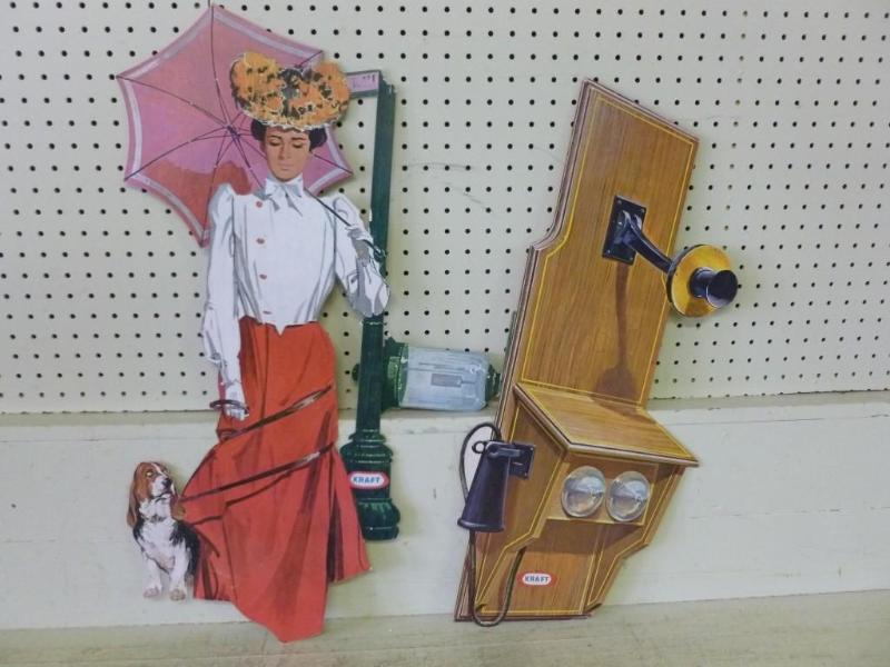 lot 116 image: Lot Of Two Vintage Kraft heavy gage...