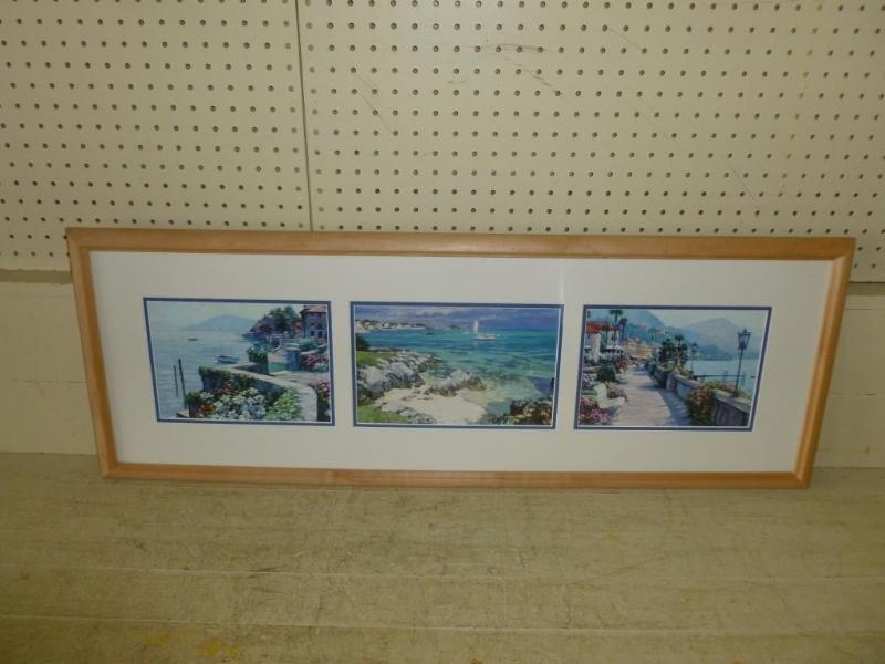 lot 13 image: Large beautiful solid wood framed a...