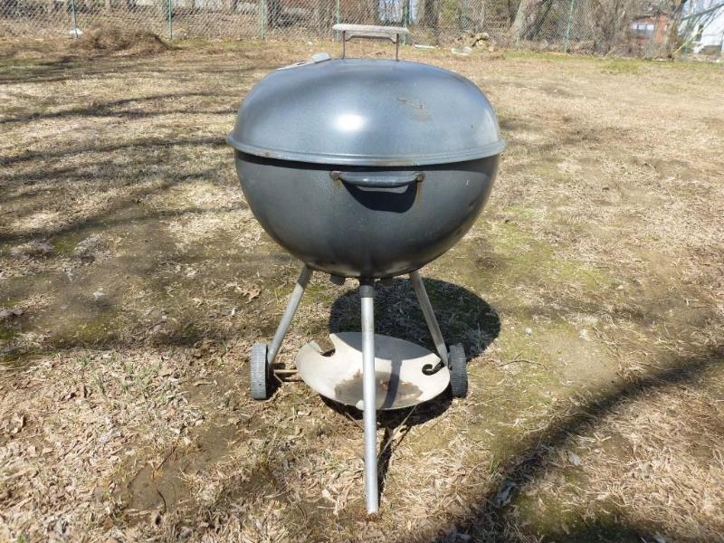 lot 5 image: Large Weber Kettle Charcoal Grill....