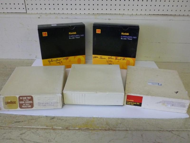 lot 89 image: Lot Of Five Kodak Carousal Slide Tr...