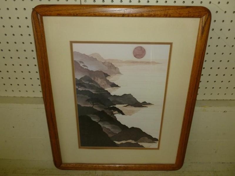 lot 9 image: Napoli Coast solid oak wood framed ...