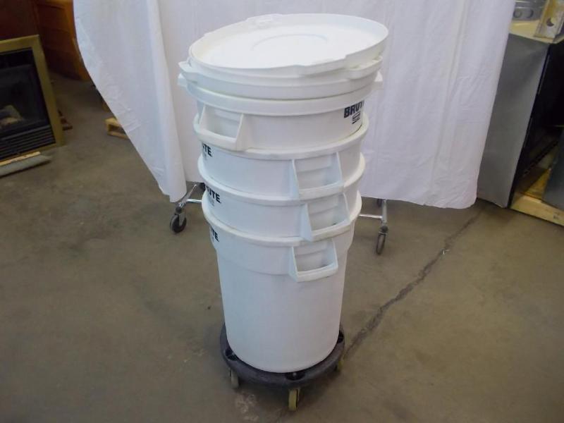 Five, 20 gallon, white, commercial ...