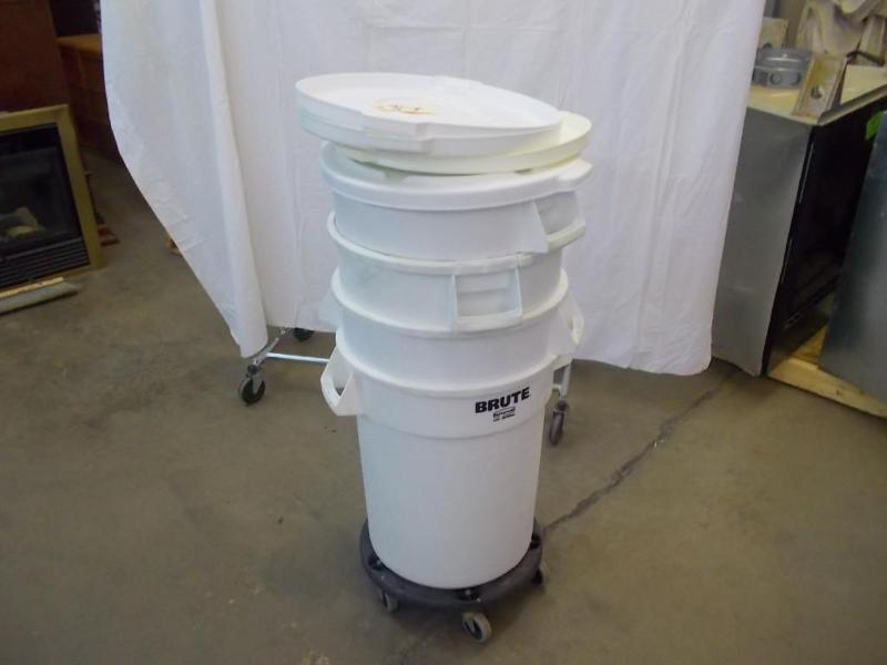 Five, 20 gallon, white, commercial ...