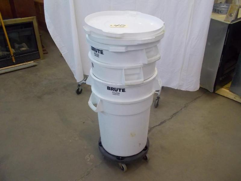 Five, 20 gallon, white, commercial ...