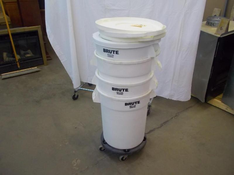 Five, 20 gallon, white, commercial ...