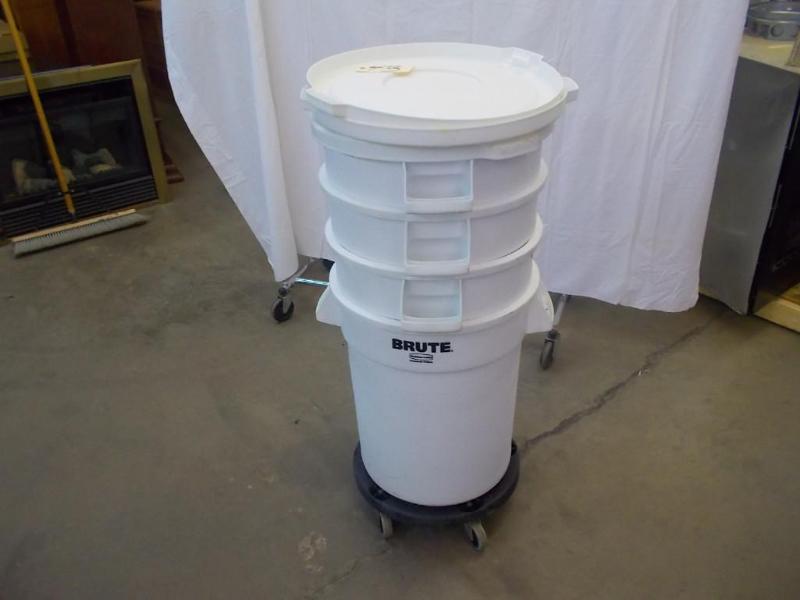 Five, 20 gallon, white, commercial ...