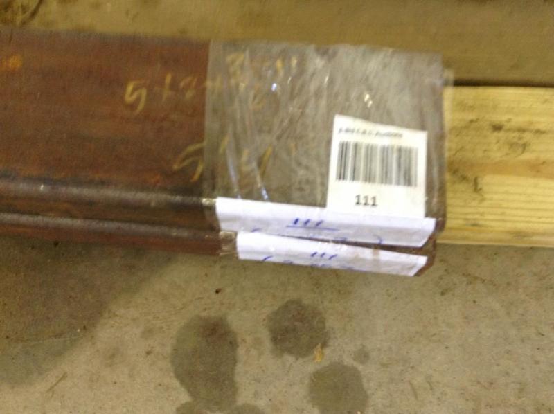 lot 111 image: &nbspQty 2 sections of steel chann...