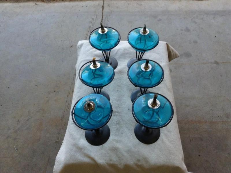 lot 112 image: Set of 6 outdoor candles with holde...