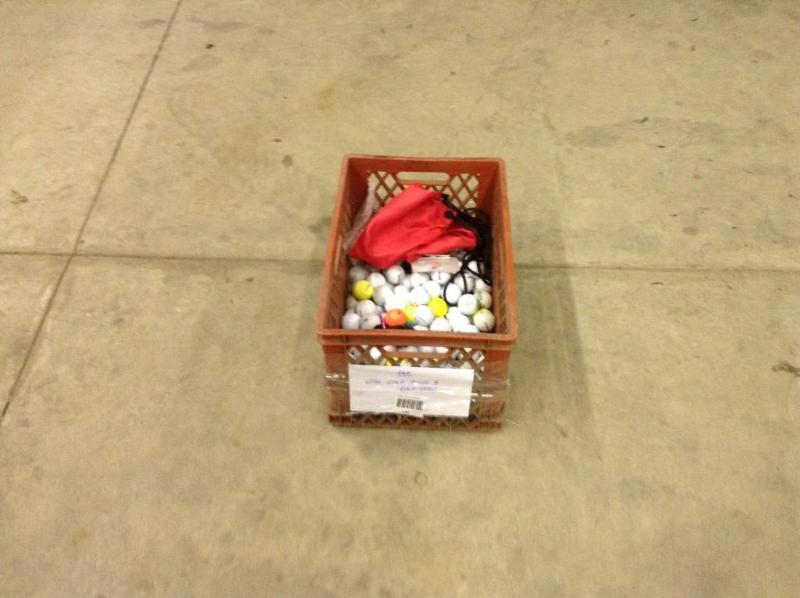 lot 120 image: Used golf balls and tees...
