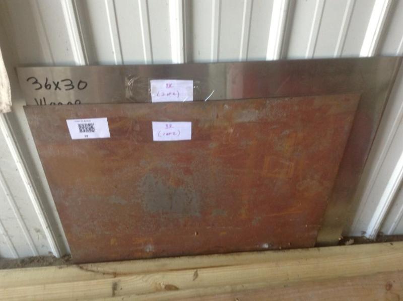 lot 38 image: Square Sheet Metal Stock (qty 1 sta...