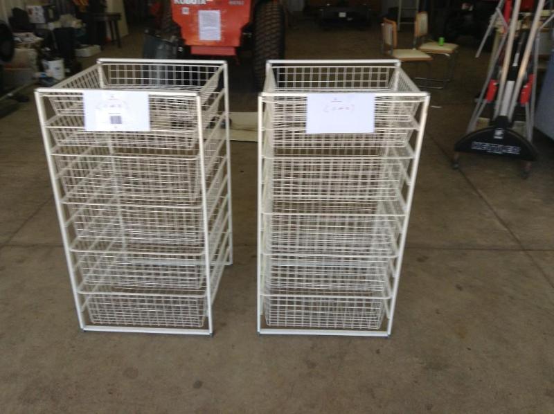 lot 6 image: Set of two  6 shelf storage units, ...
