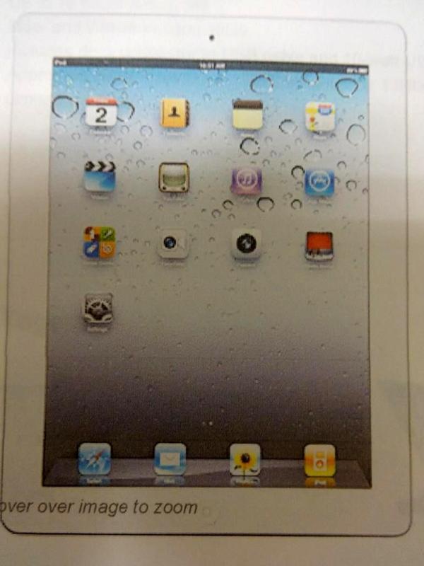 lot 2 image: APPLE IPAD 2 16GB WIFI IN WHITE. #N...