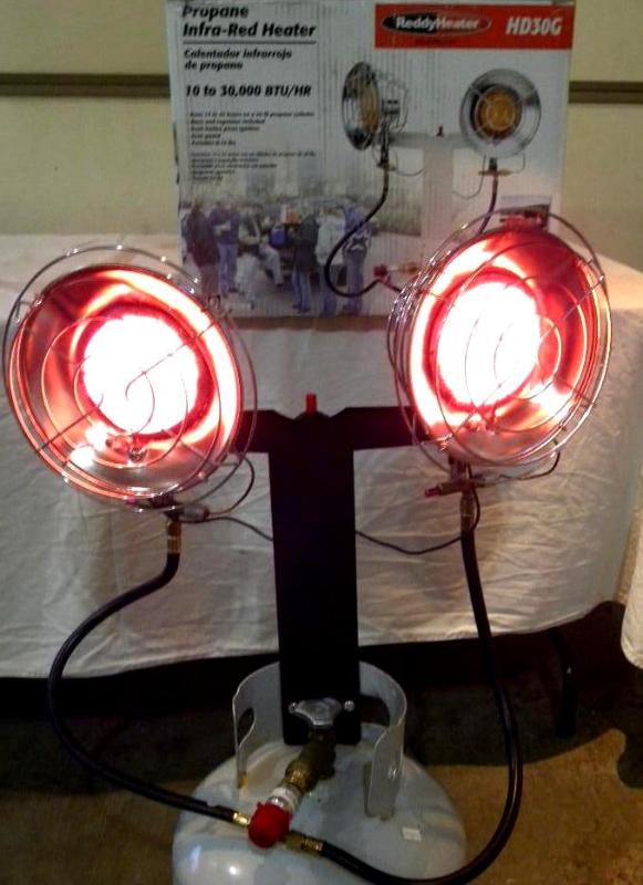 30,000-BTU Double Top Propane Heate...