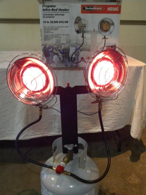 30,000-BTU Double Top Propane Heate...