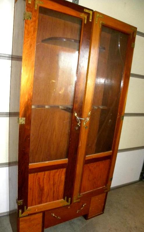 Gun Cabinet, storage drawers in the...